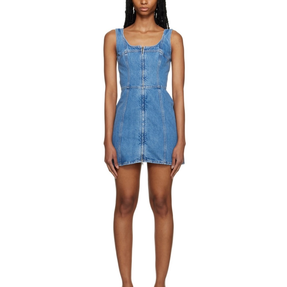 Like new Frame denim bustier dress 💙 - Picture 3 of 7